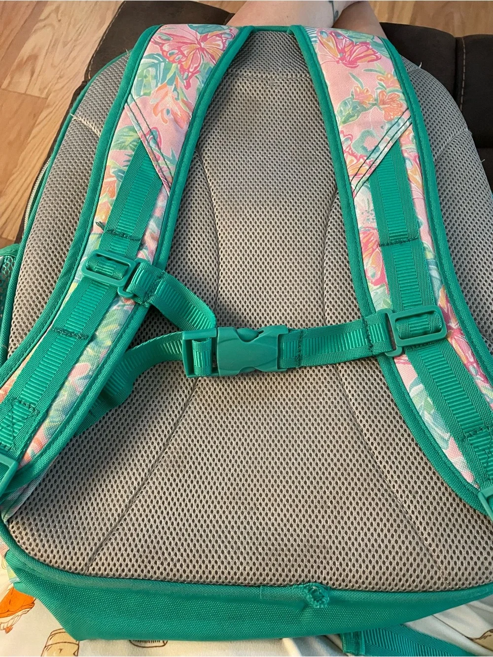 Pottery Barn Kids Lilly Pulitzer Large Backpack RARE great preowned condition